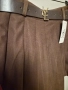 Плисирана пола от вълна с коланче, снимка 11