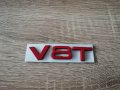Ауди Audi V8T емблеми надписи червени