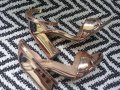 дамски обувки злато, снимка 1 - Дамски обувки на ток - 40954976