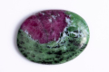 Рубин в цоизит 71.3ct овал кабошон, снимка 1 - Други - 44805887