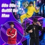 Нов Мъжки хип-хоп костюм 90s анцуг + шапка + очила + златен ланец, снимка 5