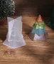 3D Елха на етажи силиконов молд форма фондан шоколад смола гипс свещ декор, снимка 1