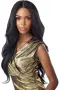 Дълга черна синтетична перука 75 см с Lace Front 13×4, снимка 4