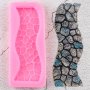 Път пътека от камъни каменна алея градина силиконов молд форма фондан декор украса , снимка 1 - Форми - 41788486