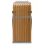 vidaXL Поставка за дърва, дървесен вид, 234x45x100 см, стомана, снимка 5