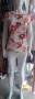Бяла блуза на коралово-червени цветя, снимка 1 - Ризи - 36085154