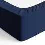 Чаршаф С ЛАСТИК, микрофибър, тъмносиньо, 90 x 200 см, снимка 2