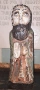 Стара дървена фигура на светец, снимка 3