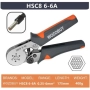 Клещи за кримпване HSC8 6-6A с 800 броя накрайници 4405, снимка 3