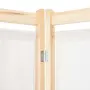 vidaXL Параван за стая, 6 панела, кремав, 240х170х4 cм, текстил, снимка 4