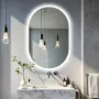 LUVODI LED огледало за баня 600x900 IP56 антифог с димер и 3 цвята, снимка 1
