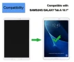 E-yiiviil LCD дисплей за Samsung Galaxy Tab A 10.1 2016 SM-T580 T585 T587, тъчскрийн, цвят: бяло  , снимка 2