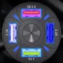 Автомобилно зарядно с 4 USB порта и QC 3.0, снимка 5