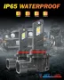 LED Диодни крушки за фарове- 9005/HB3, DC 12V, 10600LM, 6500K., снимка 7