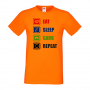 Мъжка тениска Eat Sleep Game Repeat, снимка 4