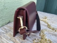 Дамска Кожена Чанта Бордо, снимка 2