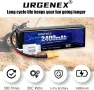 URGENEX 11.1 V 2400 mAh Lipo батерия 50C с висока скорост на разреждане 3S RC батерии с XT60, 2 броя, снимка 4