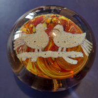 Стара стъклена топка-Преспаие, снимка 10 - Колекции - 34797789