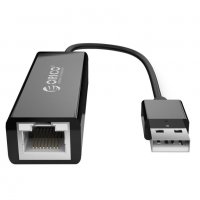 Преходник Адаптер от USB3.0 към LAN Gigabit 1000Mbps Orico UTJ-U3 Adapter USB M - LAN Gigabit, снимка 1 - Кабели и адаптери - 33987925