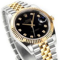 Унисекс часовник Rolex Datejust 36ММ 126233 с автоматичен швейцарски механизъм, снимка 3 - Дамски - 41978370