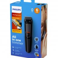 Мултифункционален тример за лице 6 in 1 Philips Multigroom MG3710/15, снимка 4 - Тримери - 34017122