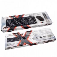 Комплект LK-4010, безжична клавиатура, кирилица, безжична мишка, USB, снимка 2 - Клавиатури и мишки - 33788821