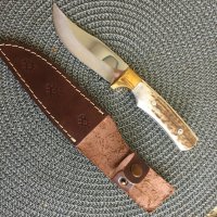 Чудесен, ръчно направен нож,чирени еленов рог 100х200 Турция , снимка 6 - Ножове - 41210741