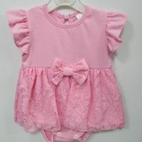 Нова бебешка боди-рокля с дантела , снимка 1 - Бебешки рокли - 41332256