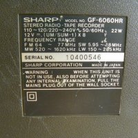 Стерео касетофон Sharp GF-6060HR, снимка 5 - Радиокасетофони, транзистори - 41898605