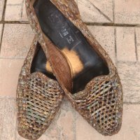 Дамски плетени летни обувки 39, снимка 1 - Дамски ежедневни обувки - 41141508
