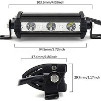 2 БРОЯ Диодни Фарове 11 См LED 12V 24V За ATV Джип, снимка 2 - Аксесоари и консумативи - 41446973