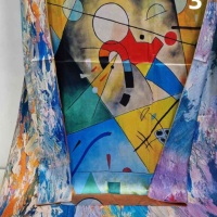 Дамски шал АРТ дизайни 180x90 см Налични 4 различни разцветки, снимка 3 - Шалове - 44718351