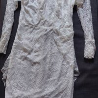 Pretty Little Thing - бяла дантелена рокля, снимка 5 - Рокли - 41669943
