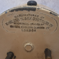 Много стар! Английски Механичен Таймер "English Clock systems" LTD, снимка 6 - Антикварни и старинни предмети - 44709481