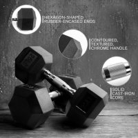 Професионални шестоъгълни дъмбели - Hex Dumbbells, снимка 2 - Фитнес уреди - 40971704