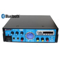 Домашен Караоке аудио усилвател BT-288A, FM, SD, USB, BLT, 2x80W, 220VAC, снимка 3 - Ресийвъри, усилватели, смесителни пултове - 41096996