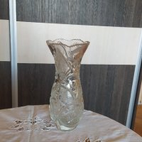 Гравирана кристална ваза, снимка 5 - Вази - 38965410