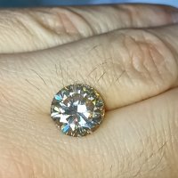 Спешно Уникален Топ 6,7 карата Фенси Златно G-H диамант мойсанит diamond Moissanite, снимка 6 - Други - 35754518