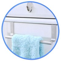 Закачалка за кърпи за вратичка на шкаф,Неръждаема стомана 23см, снимка 2 - Други - 40617432