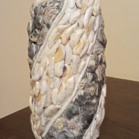 Ръчно изработени вази с натурал. морски материали , снимка 4 - Вази - 40620577