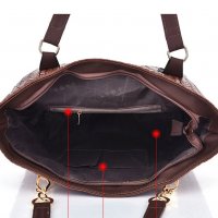 Дамска чанта от Еко кожа - Елегантен Комплект от 6 части, снимка 6 - Чанти - 35908890