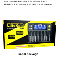 Професионално, зарядно и тестер за батерии LiitoKala Lii-S8, снимка 4 - Други инструменти - 36372012