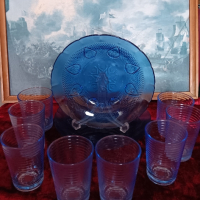 Лот синьо стъкло , снимка 5 - Колекции - 44741172