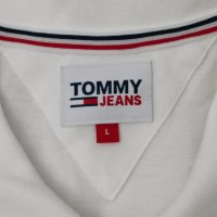 Tommy Jeans Polo Shirt оригинална тениска L памучна поло фланелка, снимка 3 - Тениски - 42235325