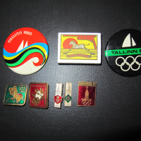Москва,СССР-олимпиада-1980, значки-7 броя, снимка 8 - Колекции - 44586273