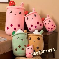 Плюшен шейк Бабъл Boba Tea Bubble Tea Cup , снимка 3 - Плюшени играчки - 41604411