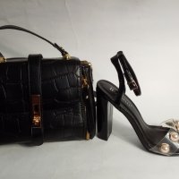 Дамски сандали Botineli комбинирани със страхотна чанта. , снимка 1 - Сандали - 40205103