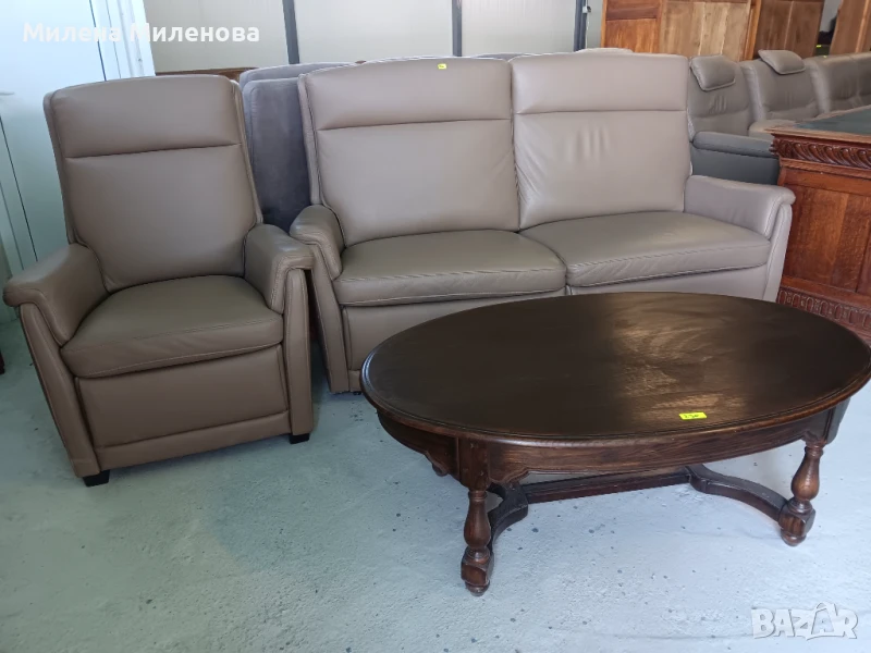 Холна гарнитура  - диван двойка с релакс функция и фотьойл , снимка 1