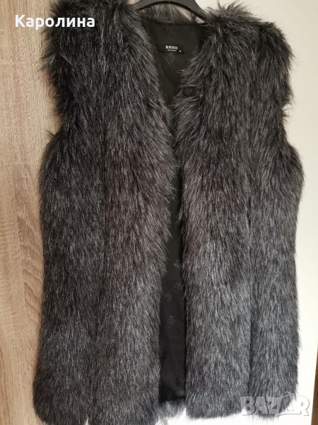 Дамски елек с косъм, снимка 1