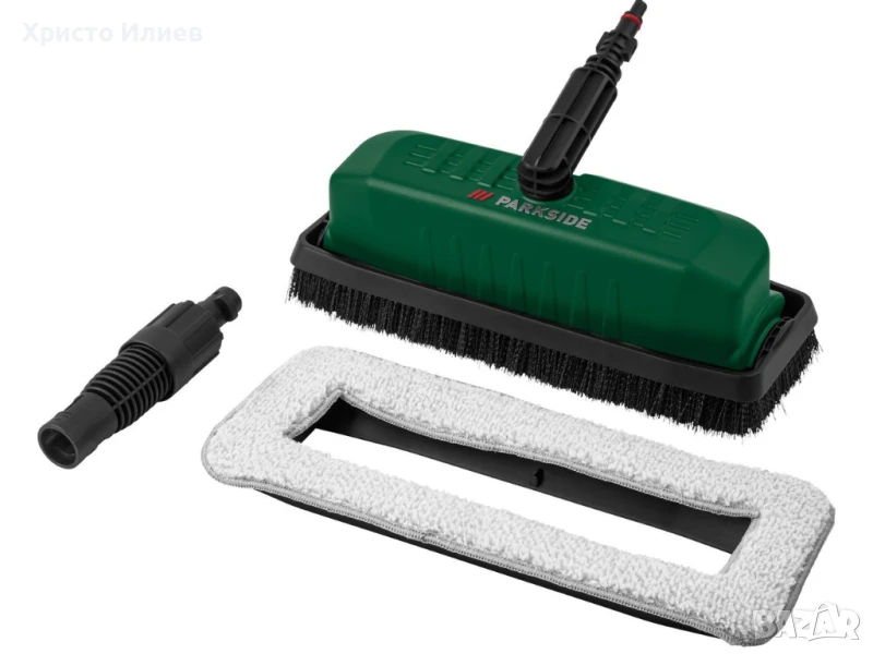 Parkside Приставка за водоструйка Дюза Четка за фасади и стъкло Аксесоари за водоструйка, снимка 1